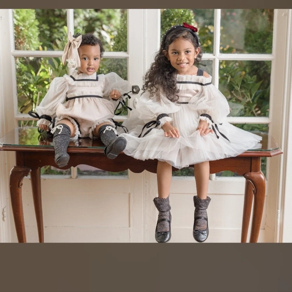 Petite Maison Coco Caramel Tulle Dress